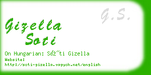 gizella soti business card